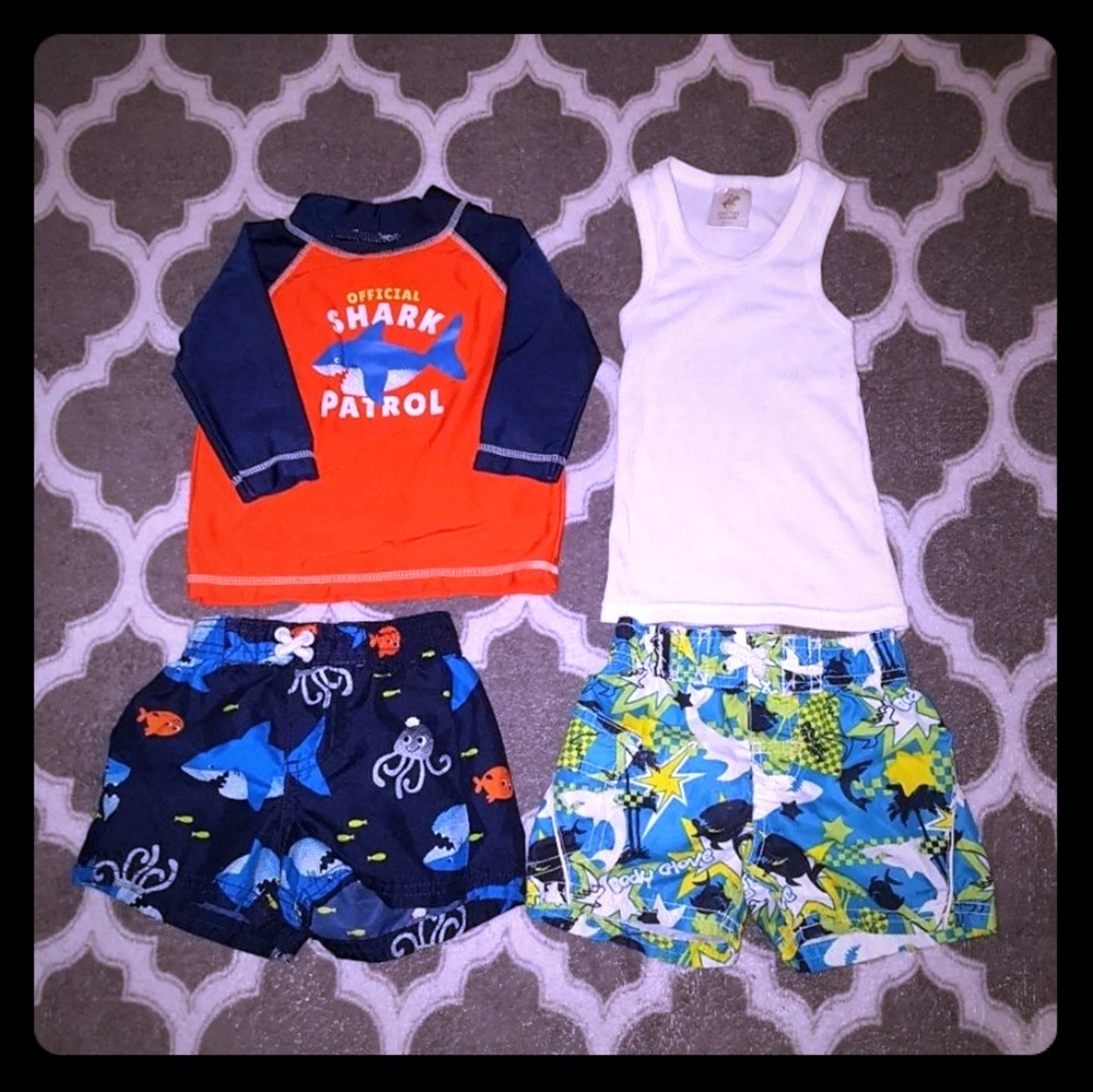 Baby Boy Swimming Trunks With Shirt